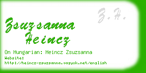 zsuzsanna heincz business card